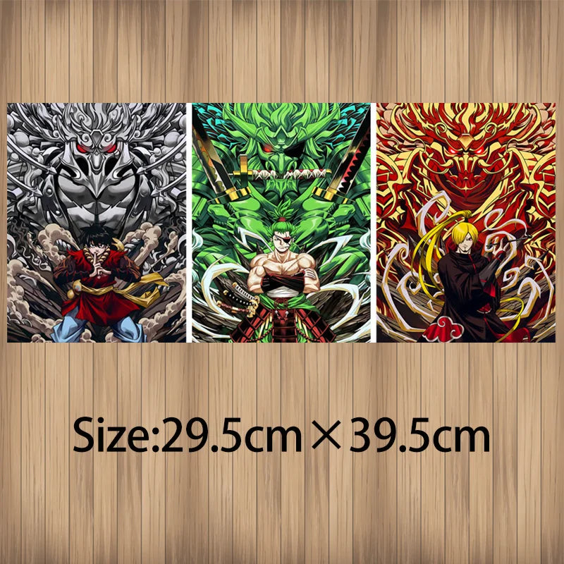 Luffy, Zoro, Sanji from Naruto