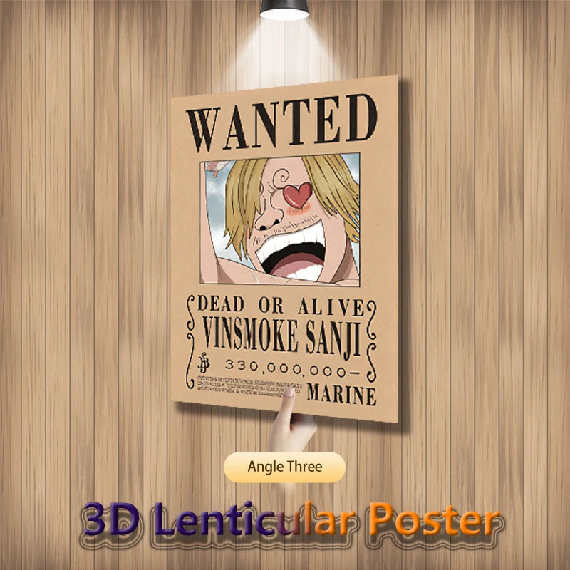 Luffy, Zoro and Sanji Wanted