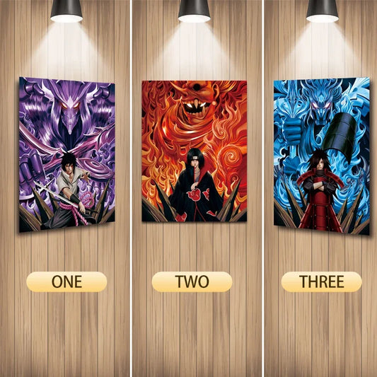 Sasuke, Itachi and Madara. Susanoo
